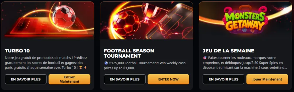 Offres Promotionnelles sur Instant Casino
